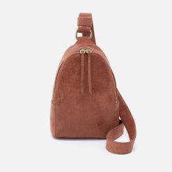Fern Sling in Buffed Leather - Burnished Saddle
