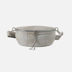 Hunter Medium Belt Bag In Buffed Leather - Misty Harbor