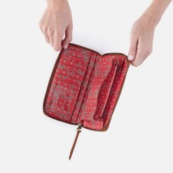 Alternative view of Soma Large Wallet In Coated Canvas - Red Journey Bandana