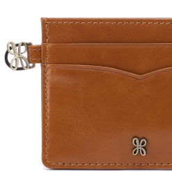 Alternative view of Charmed Card Case in Polished Leather - Black