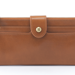 Alternative view of Dunn Continental Wallet in Polished Leather - Black
