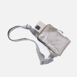 Alternative view of DIALED IN Phone Bag in EverShine nylon - Quicksilver Metallic