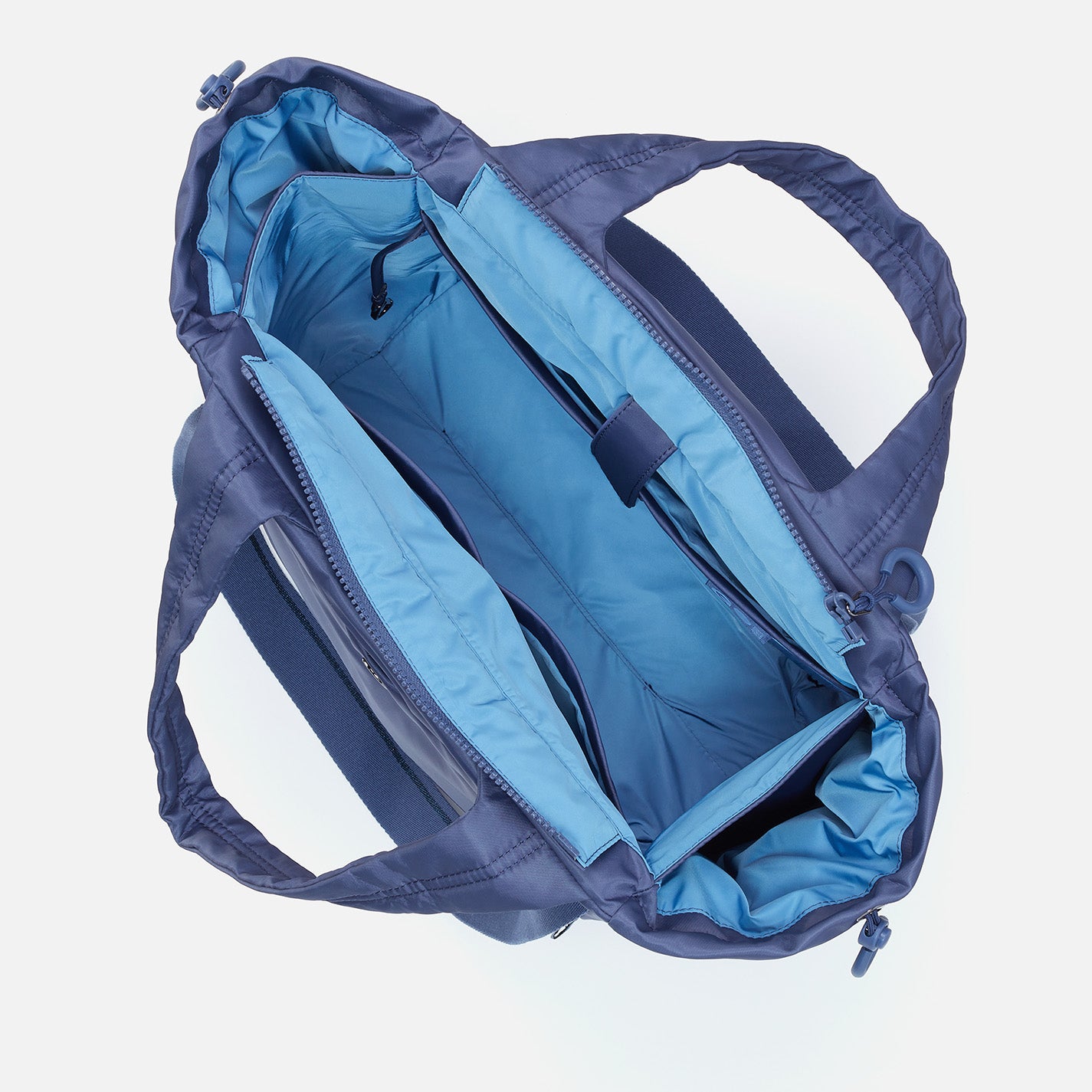 PLACES TO GO Tote in CaRefiber recycled nylon - Ocean - Image 5