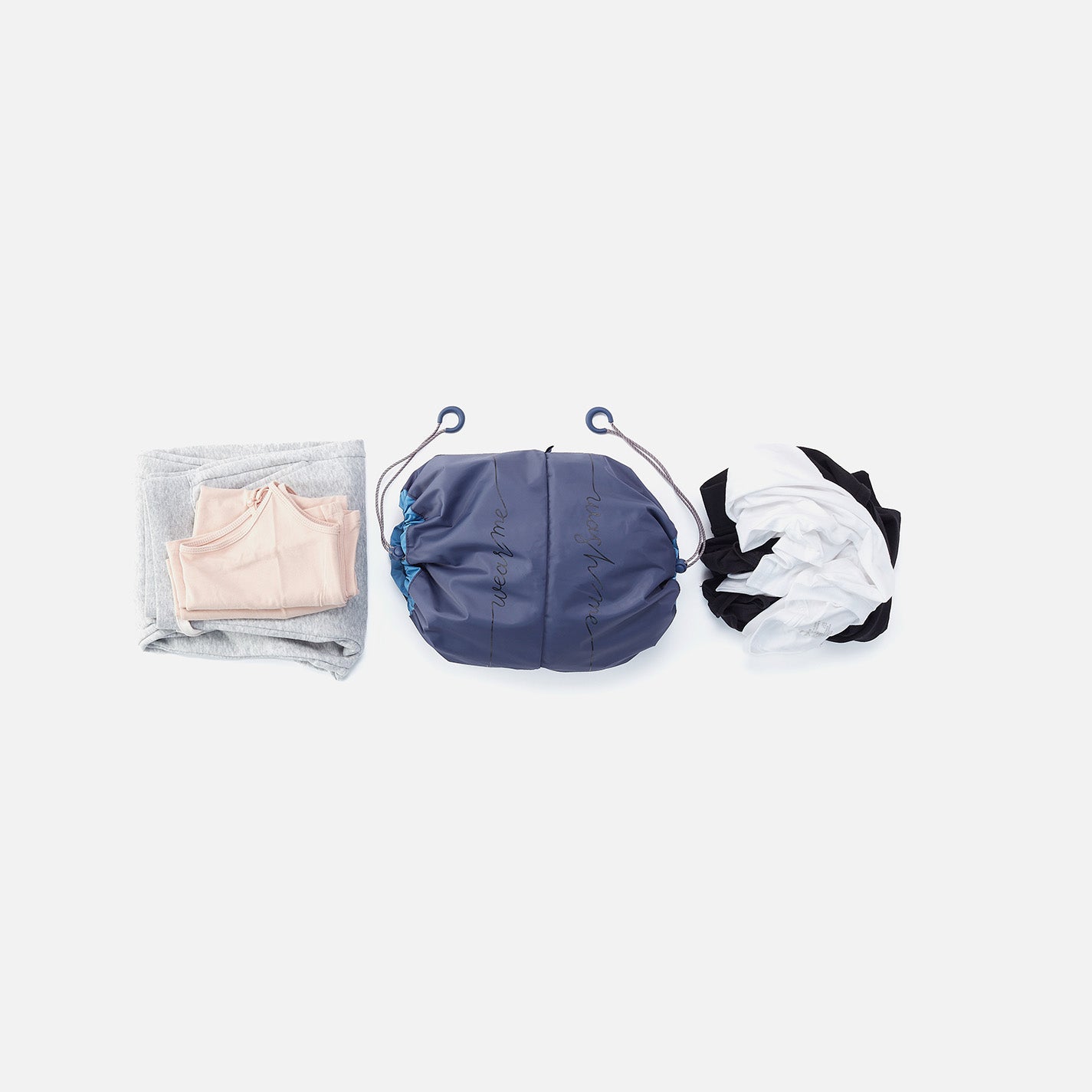 WEAR ME > WASH ME Pack Sack in CaRefiber recycled nylon - Ocean - Image 6