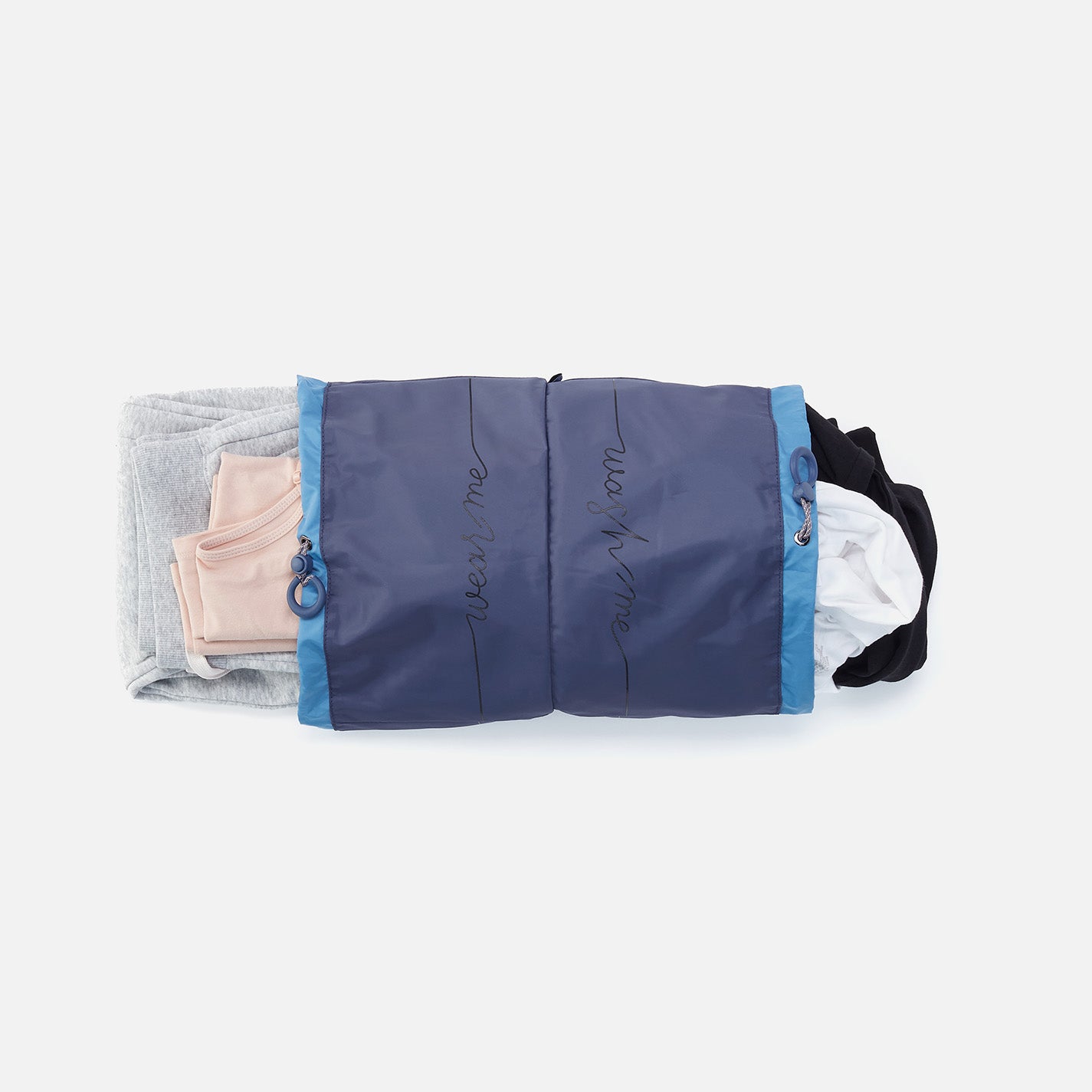 WEAR ME > WASH ME Pack Sack in CaRefiber recycled nylon - Jet - Image 3