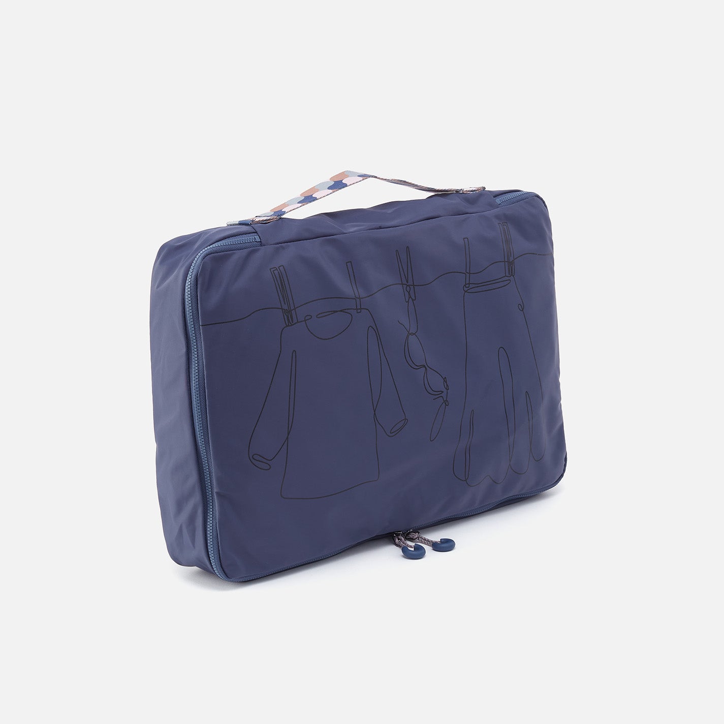 SET TO GO Packing Cube Large in CaRefiber recycled nylon - Ocean - Image 2