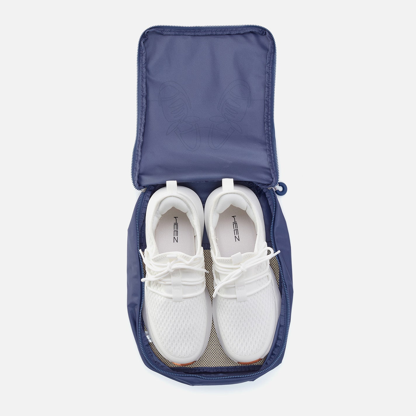 SET TO GO Shoe Packing Cube in CaRefiber recycled nylon - Dune - Image 3
