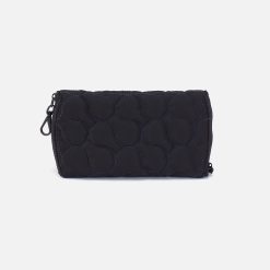 Alternative view of DOUBLE VISION Quilted Clip Eyewear Organizer in CaRefiber recycled nylon - Jet
