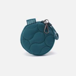 TAG ALONG Quilted Clip-On in CaRefiber recycled nylon - Teal