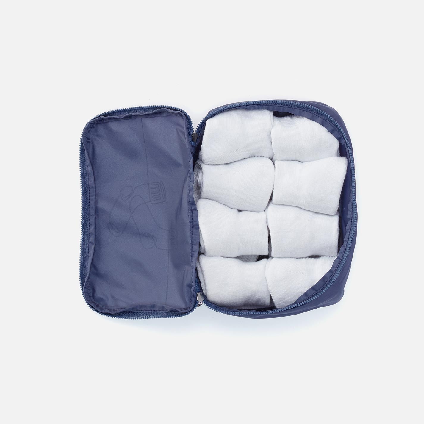 SET TO GO Packing Cube Small in CaRefiber recycled nylon - Teal - Image 3