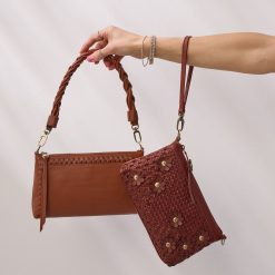 Alternative view of Darcy Crossbody In Smooth Leather - Luggage