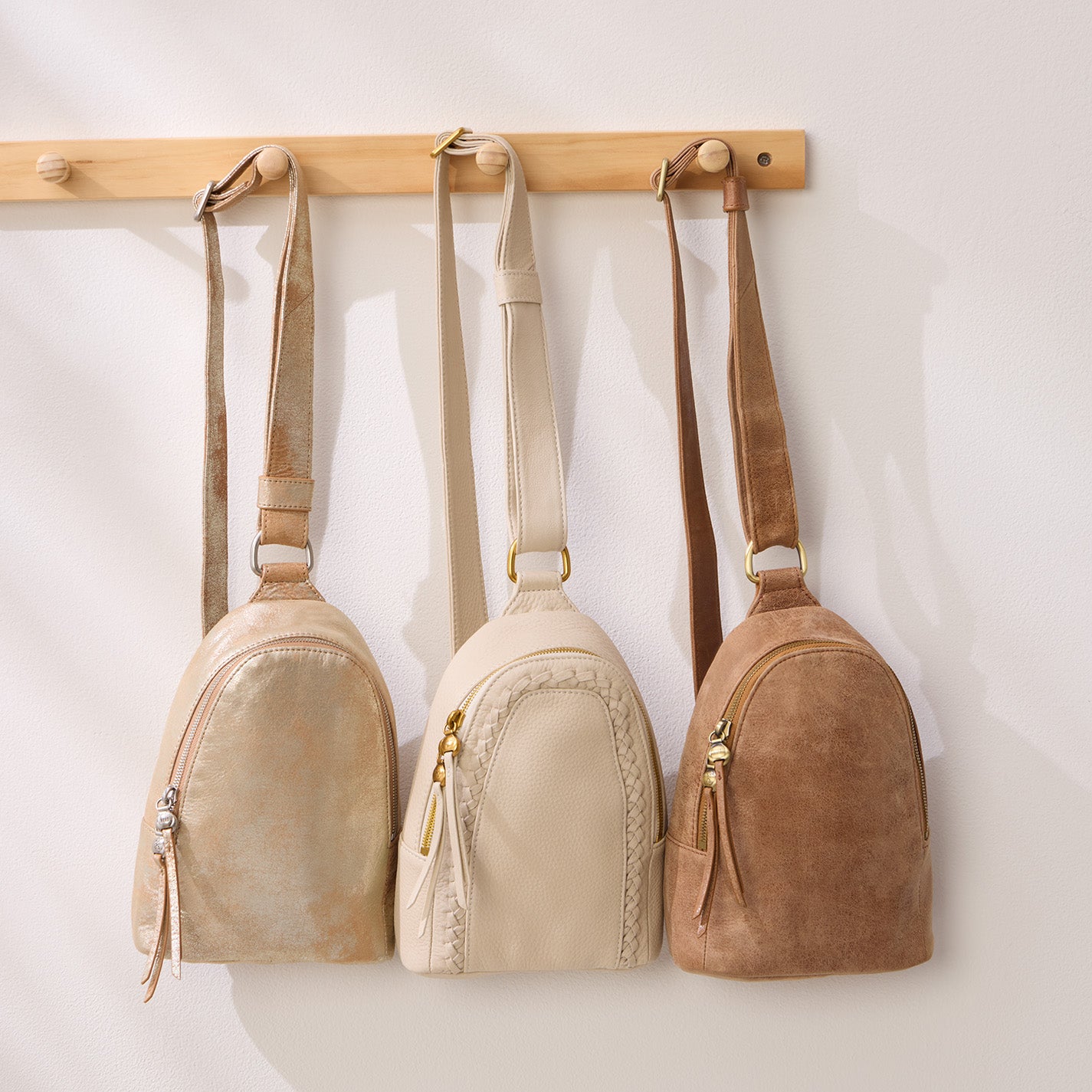 Fern Sling In Metallic Leather - Saddle Stardust - Image 2