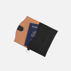Alternative view of Vida Passport In Micro Pebbled Leather - Black