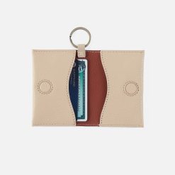 Alternative view of Vida Card Case in Micro Pebbled Leather - Almond