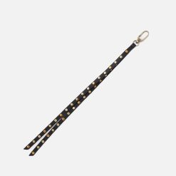 Eddie Leather Charm in Pebbled Leather - Black