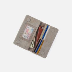 Alternative view of Lumen Continental Wallet in Nubuck Leather - Golden Granite