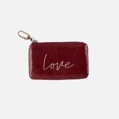 Alternative view of Sentiment Pouch Box in Aniline Gloss Leather - Garnet Gloss