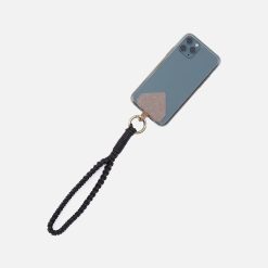 Alternative view of Leather Cord Strap In Coated Leather Cording - Black