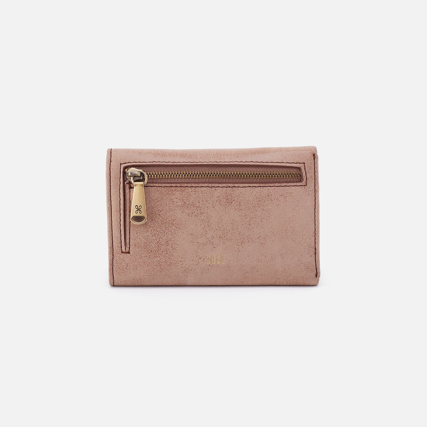 Jill Trifold Wallet In Buffed Leather - Hazel - Image 3