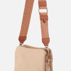 Alternative view of Webbing Strap In Webbing Fabric With Pebbled Leather Trim - Desert Sun