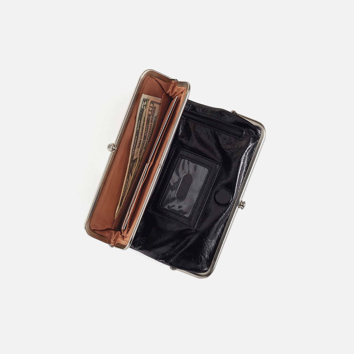 Lauren Clutch-Wallet In Metallic Leather - Saddle Stardust - Image 6