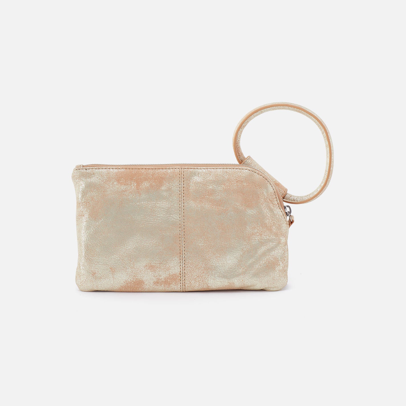 Sable Wristlet In Metallic Leather - Saddle Stardust - Image 5