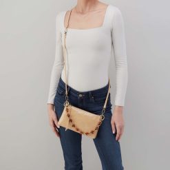 Alternative view of Darcy Crossbody in Polished Leather - Desert Sand