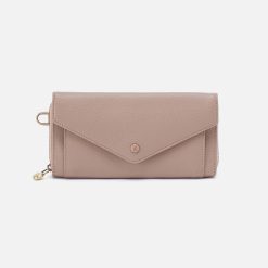 Goldie Large Wallet in Pebbled Leather - Warm Adobe