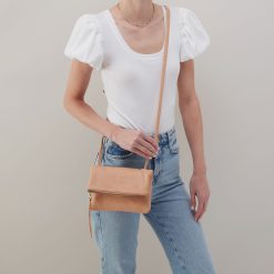 Alternative view of Grant Small Crossbody In Pebbled Leather - Porcini