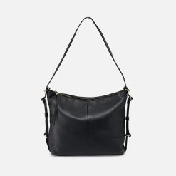Emily Convertible Backpack in Pebbled Leather - Black