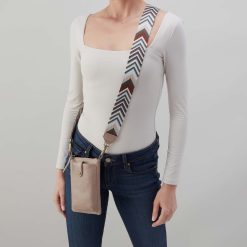 Alternative view of Cass Phone Crossbody in Pebbled Leather - Warm Adobe