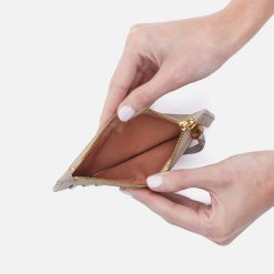 Alternative view of Carte Card Case in Pebbled Leather - Taupe