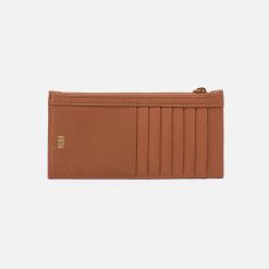 Alternative view of Carte Card Case in Pebbled Leather - Warm Honey