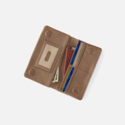 Alternative view of Lumen Continental Wallet in Pebbled Leather - Cedar Sagebrush