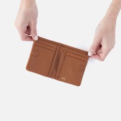 Alternative view of Lumen Mini Wallet in Pebbled Leather - Warm Honey