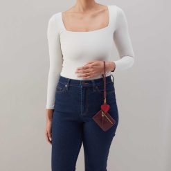Alternative view of Lasso Phone Wristlet in Pebbled Leather - Mulberry Glaze