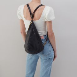 Alternative view of Sway Convertible Sling In Pebbled Leather - Black