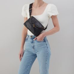 Alternative view of Fern Large Belt Bag in Pebbled Leather - Warm Honey