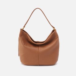 Harley Hobo in Pebbled Leather - Warm Honey