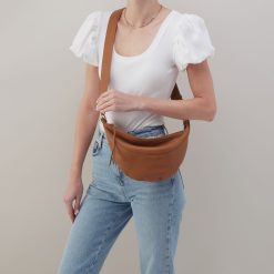 Alternative view of Carmen Sling In Pebbled Leather - Warm Honey