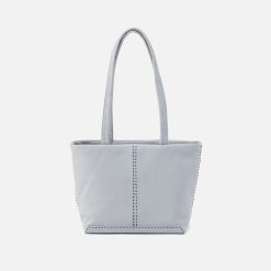 Austin Tote In Pebbled Leather - Blue Pearl