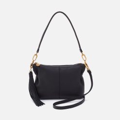 Kori Crossbody in Pebbled Leather - Black