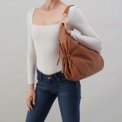 Alternative view of Kori Hobo in Pebbled Leather - Warm Honey