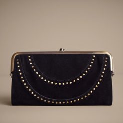 Alternative view of Lauren Clutch-Wallet In Suede - Black