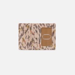 Euro Slide Card Case In Printed Leather - Summer Safari
