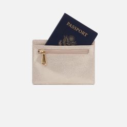 Alternative view of Euro Slide Card Case In Metallic Leather - Sand Shimmer