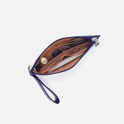 Alternative view of Vida Wristlet in Polished Leather - Winter Violet