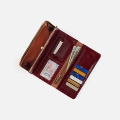 Alternative view of Rachel Continental Wallet in Aniline Gloss Leather - Garnet Gloss