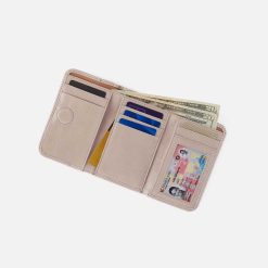 Alternative view of Jill Trifold Wallet in Aniline Gloss Leather - Stone Gloss