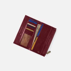 Alternative view of Jill Large Bifold Wallet in Polished Leather - Saddleberry